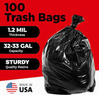 ToughBag 30-33 Gallon Heavy Duty Trash Bags – 33x39" Large Can Liners – Made in - Image 3