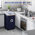 26 Gallon Recycling Bin for Kitchen, 100L Recycle Bin - Image 7