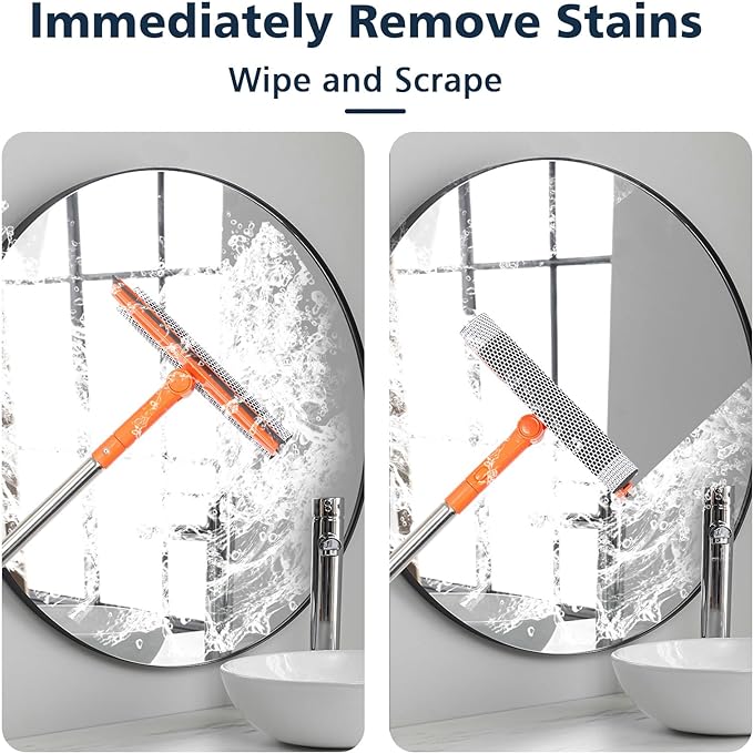 Professional Window Squeegee, 2 in 1 Squeegee Window Cleaner - Image 5