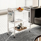 HDANI 3 Tier Metal Mesh Utility Cart, Large Capacity Multipurpose Heavy Vehicle - Image 2