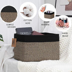 COMFY-HOMI 3PACK Cotton Rope Square Basket - Image 5