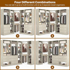 Corner Closet System with 5 Drawers, Closet Organizer System with 15+Shelvess & - Image 5