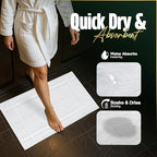 Pearl Linens Pack of 6 100% Cotton Bath Mat 18x25 inches, Soft & Absorbent - Image 4