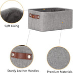 DULLEMELO Small Storage Baskets 11.8"x7.9"x5.1", Fabric Storage Bins - Image 3