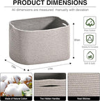 Woven Cotton Rope Storage Basket - Image 2