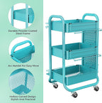 DESIGNA 3-Tier Utility Storage Rolling Cart - Image 8
