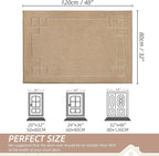 BEQHAUSE Door Mat 32" x 48", Non-Slip Door Mats Indoor Entryway Rugs Washable - Image 2