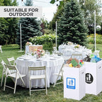Tioncy 5 Pcs 30 Gallon Corrugated Cardboard Trash Cans Recycling Bins - Image 2