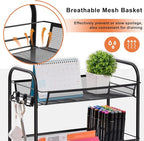 TOOLF 4-Tier Rolling Cart, Metal Utility Cart - Image 2