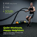 1/2in Thick 48 Sq Ft Rubber Top High Density EVA Foam Exercise Gym Mats - Image 5