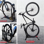 Heavy-Duty Floor Bike Stand, Freestanding Bicycle Storage Rack, Adjustable Dual - Image 3