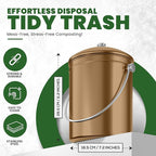 Utopia Kitchen Compost Bin for Kitchen Countertop, 1.3 Gallon Compost Bucket - Image 3