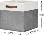 HNZIGE Fabric Storage Cubes 12x12 Cube Storage Bins, Decorative Cube Organizers - Image 3