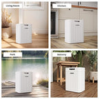 Ypati Handwoven 4 Gallon Rattan Trash Can - Image 5