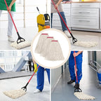 Matthew Cleaning 20oz 3Pack Cotton Floor Mop, Cotton Looped-Open String Heavy - Image 5