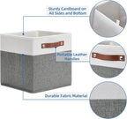 Temary Cube Storage Bins 4 Pack Storage Cubes 11×11 Fabric Storage Bins - Image 3