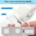 White Window Screen Repair Tape, 2 in X 15 FT Screen Repair Kit - Image 2