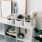 OrganiHaus Small Fabric Storage Baskets - Image 4