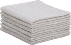 Superio Cotton Terry Washcloths Grey Towels 100% Cotton Cleaning Cloth 16" Rags - Image 4