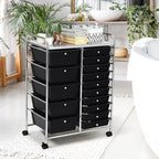 GOFLAME 15-Drawer Rolling Storage Cart, Utility Cart - Image 9