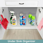Sorbus 2 Pack Small Clear Plastic Storage Bins, Refrigerator, Under Sink - Image 4