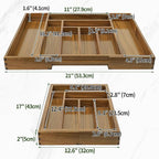 Luxury Acacia Kitchen Drawer Organizer - Image 5