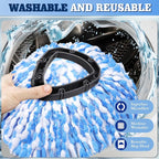 4 Pack Spin Mop Replacements Heads Compatible - Image 6