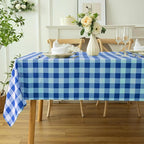Classic Gingham Plaid Tablecloth Fabric - Image 2