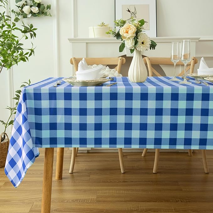 Waterproof Plaid Tablecloth Fabric - Image 2