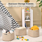 Small Storage Baskets for Organizing, Woven Storage Baskets for Shelves - Image 6