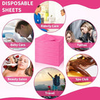 Breling 100 Pcs 31.5 x 71 Inch Disposable Bed Sheets Oil-proof PE Film Massage - Image 4