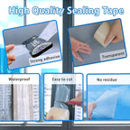 Transparent Window Weather Sealing Tape, Winter Window Seal Kit - Image 3