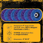 10 Pack Strip Discs Stripping Wheel 4 inch - Image 2