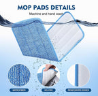 3 Pack Microfiber Mop Pads, Mop Replacement Pads Refills Floor Spray Mop Pads - Image 7