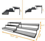3 Tier Wide Expandable Cabinet Spice Rack Organizer - Image 6