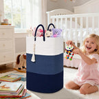 Woven Laundry Basket for Clothes, 100 L Large Rectangle Laundry Hampers - Image 4