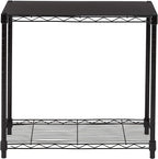 Amazon Basics 2-Shelf Stackable Storage, 13.3" D x 23.2" W x 22.2" H - Image 2