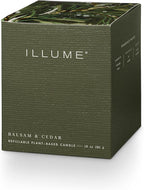 ILLUME Refillable Boxed Glass Candle, Balsam & Cedar - Image 7
