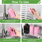 4-Pack Damp Clean Duster Sponge, Sponge Cleaning Brush, Duster - Image 3