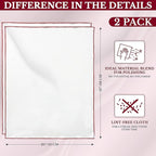 The 2-Pack Premium Microfiber Wine Glass Polishing Cloths, Large Lint-Free - Image 4