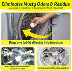 Cleanomic WashWizard Washing Machine Cleaner Tablets – Deep Cleaning Washer - Image 3