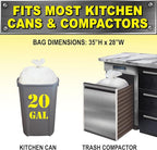 Heavy Duty Kitchen Compactor Bags, Twist Tie Closure, Clean Fresh Scent - Image 5