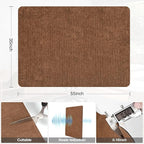 Placoot Desk Chair Mat for Hardwood Floor Corduroy Surface 1/6" Thick 55"x35" - Image 6