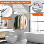 FOCHIER F Laundry Drying Rack Wall Mounted Clothes Drying Rack Collapsible - Image 4