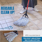 KLEEN HANDLER Cut End Finish Mop | 1.25" Universal Headband, Maximum Absorption - Image 6