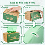 ECOLipak 13 Gallon Compostable Trash Garbage Bags, US BPI ASTM D6400 and OK - Image 5