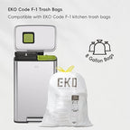 EKO Madison Brushed Stainless 25L+20L Dual Compartment Step Trash Can - Image 6