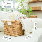 VATIMA Large Rectangular Wicker Basket - Image 4