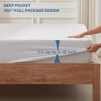 BEDLORE Waterproof Mattress Protector, California King Size Noiseless Mattress - Image 4