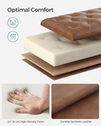 SONGMICS Storage Ottoman, Storage Bench, Tufted Entryway Bedroom Bench - Image 5